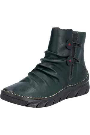 Rieker Laarsjes winterlaarzen, wedge-zool, binnenrits en slouchy schacht