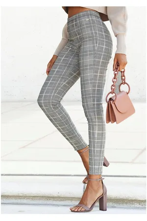 Lascana Highwaist legging met geruit patroon