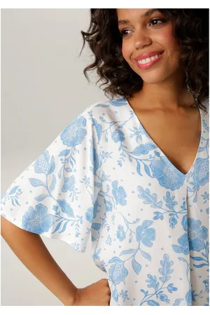 Aniston Blouse zonder sluiting met maxi-bloemenprint