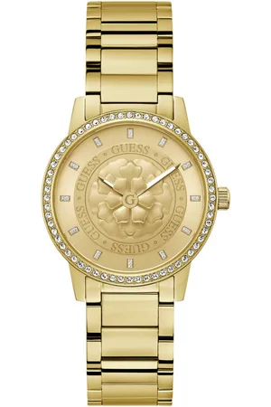 Guess Kwartshorloge Petal Horloge, dameshorloge, kristallen, mineraalglas, stalen band