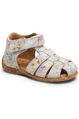 Bisgaard Sandalen Carly , zomerschoen, klittenbandschoen, sandaal, met algehele bloemenprint