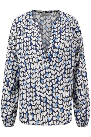 Fynch-Hatton Blouse zonder sluiting met all-over motief