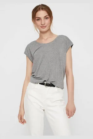 Pieces® T-shirt PC BILLO met glinsterstrepen