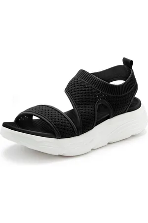 Lascana Sandalen Zomerschoen Sandalette, zomerschoen van elastisch textiel bijzonder licht VEGAN