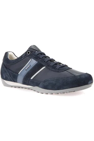 Geox Sneakers U WELLS C Vrijetijdsschoen, lage schoen, veterschoen met logoversiering