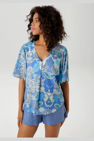 Aniston Blouse zonder sluiting met grootformaat paisley-patroon - nieuwe collectie