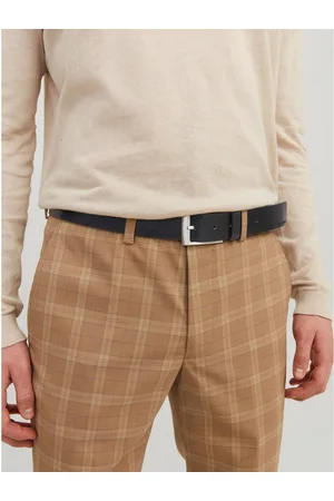 JACK & JONES Leren riem JACSTOCKHOLM LEATHER BELT NOOS