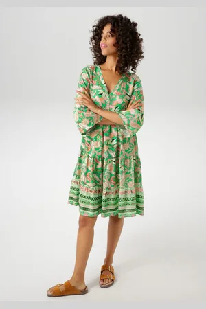 Aniston Tuniekjurk met fantasierijke, kleurharmonieuze print - nieuwe collectie