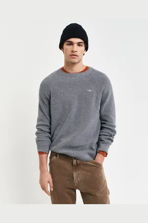 GANT Trui met ronde hals COTTON WOOL RIB C-NECK