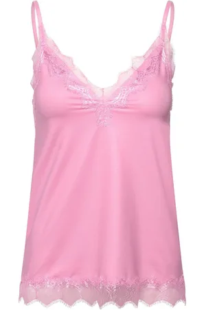 Rosemunde Hemd Billie Strap Top prachtige vintage kanten afwerking aan de halslijn en zoom