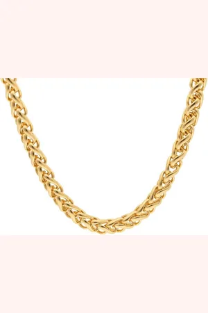Firetti Edelstalen ketting Sieraad cadeau vlechtketting schakeling, 6 mm breed