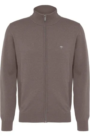 Fynch-Hatton Vest met ritssluiting en logo-geborduurde details