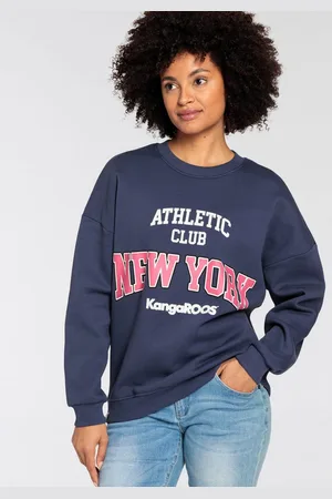 KangaROOS Sweatshirt met groot logo in college-stijl
