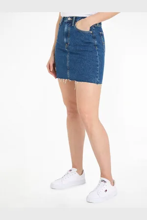 Tommy Hilfiger Rok MOM UH SKIRT AH4035 Webrok met logo-borduring