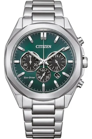 Citizen Chronograaf CA4593-15A Polshorloge, herenhorloge, solar, stopwatchfunctie, leren band