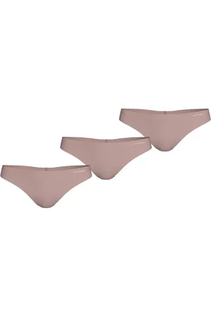 Calvin Klein Tanga THONG 3PK met logo-opschrift (Set van 3)