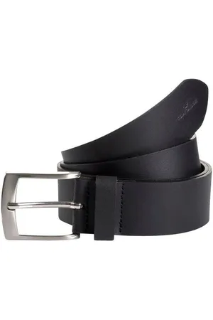 TOM TAILOR Leren riem TTANDREW 4 cm breed, herenriem, jeans en casual, tot maat 120