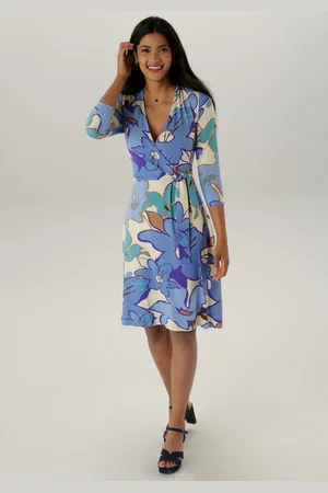 Aniston Jerseyjurk in elegante wikkel-look - nieuwe collectie