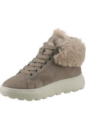 Geox Winterlaarzen D SPHERICA High top sneaker, veterschoenen, winterboots met plateauzool