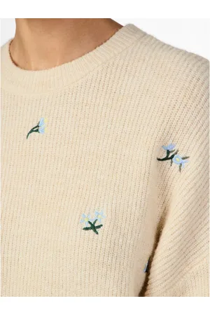 Y.A.S Trui met ronde hals YASFLEUR LS KNIT PULLOVER S. NOOS