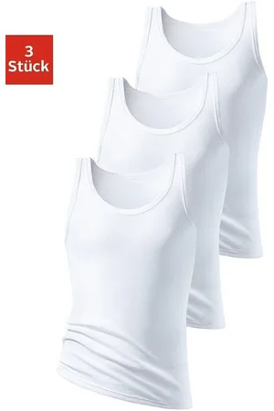 H.I.S Tanktop Fijnrib zonder zijnaden (set, 3-delig)