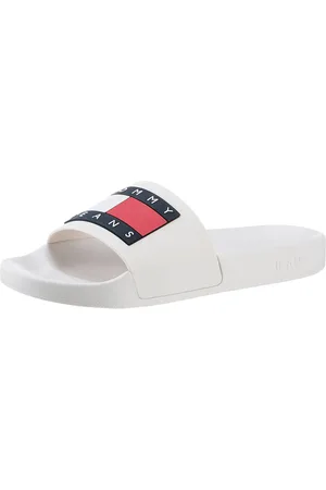 Tommy Hilfiger Slippers FLAG POOL SLD ESS , zomerschoen, slippers met gekleurde logovlag