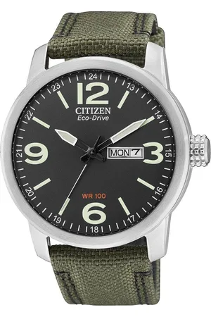 Citizen Solarhorloge BM8476-07EE Polshorloge, herenhorloge, leren armband, datum