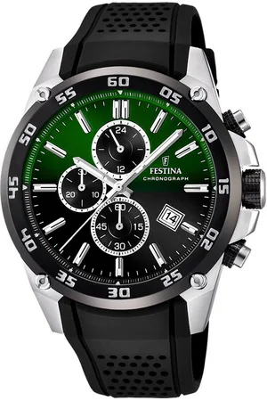Festina Chronograaf The Originals Horloge, quartz, herenhorloge, stopwatchfunctie, tot 10 bar waterdicht.