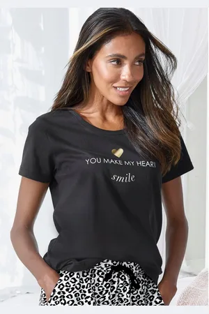 VIVANCE DREAMS Pyjama top met foliedruk