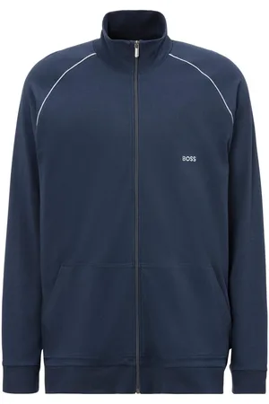 HUGO BOSS Sweatvest met geborduurd logo