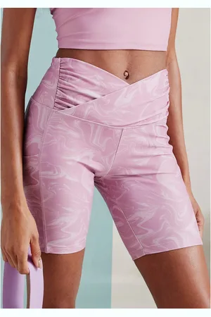 Lascana Functionele broek -Sportbroek Sportbroek met allover print en kleine ritszak