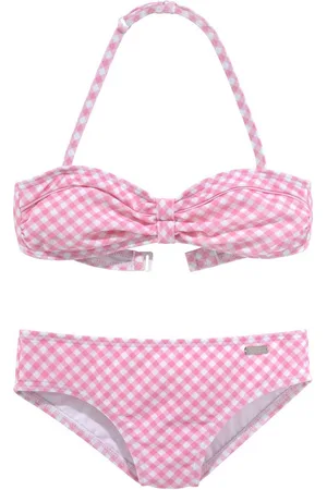 Buffalo Bandeaubikini Karo Kids met unikleurige details