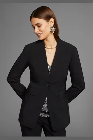 Daniel Hechter Lange blazer met één knop