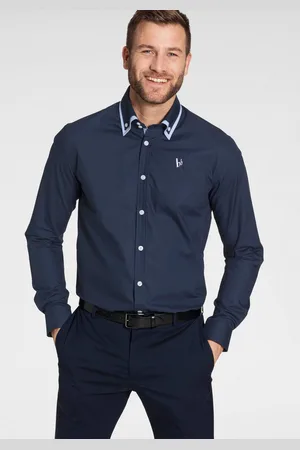 Bruno Banani Overhemd met lange mouwen Button-downkraag, het perfecte overhemd voor vele gelegenheden