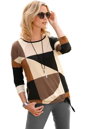 CRÉATION L Shirt met 3/4-mouwen Shirt (1-delig)