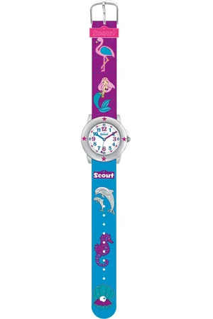 Scout Kwartshorloge Star Kids, 280393023 Kinderhorloge, meisjes, dolfijn, cadeau-idee