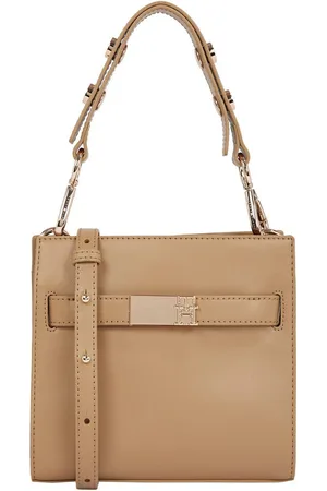 Tommy Hilfiger Schoudertas TH HERITAGE MINI SATCHEL dames avondtas, handtas, schoudertas met versieringen