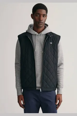 GANT Bodywarmer QUILTED WINDCHEATER VEST met wattering van gerecycled polyester