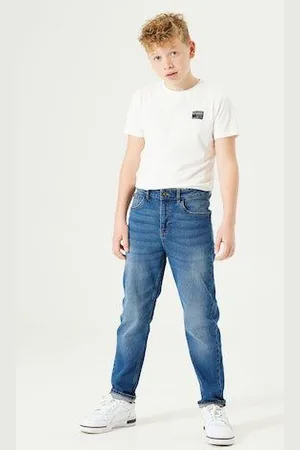 Garcia Dad-jeans Dalino voor jongens, met verwoeste effecten