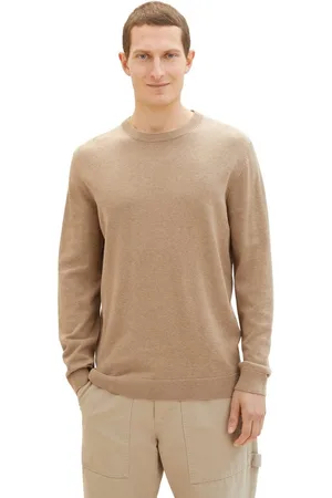 TOM TAILOR Trui met ronde hals met geborduurd logo