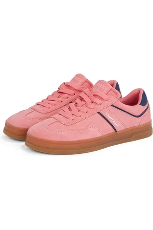 Tommy Hilfiger Plateausneakers THE GREENWICH SUEDE vrijetijdsschoen, lage schoen, veterschoen met gepolsterde schacht