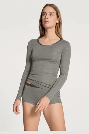 Calida Shirt met lange mouwen True Confidence met een ronde hals