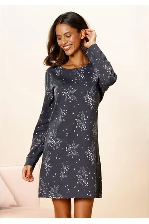 VIVANCE DREAMS Nachthemd met hortensia-motief