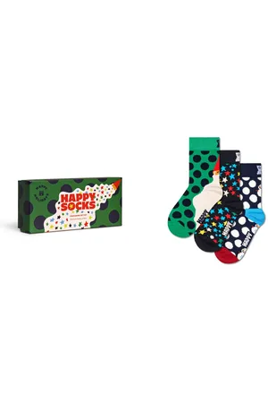Happy Socks Sokken Holiday Fun met kerstachtige motieven (Set van 3)
