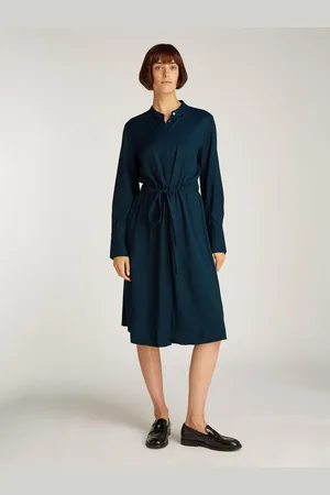 Tommy Hilfiger Blousejurk SOFT VIS COLARLESS SHIRT DRESS