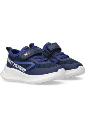 Tommy Hilfiger Sneakers , slip-on sneakers, klittenbandschoen met grote logo-opdruk