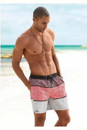 Bench Zwemshort Mac in een trendy blokstrepen-look