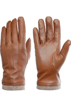 Pearlwood Leren handschoenen Daisy Touchscreen-geschikt - bedienbaar met 10 vingers, decoratieve naden