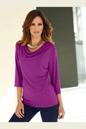 Classic Inspirationen Shirt met cascadehals Shirt (1-delig)