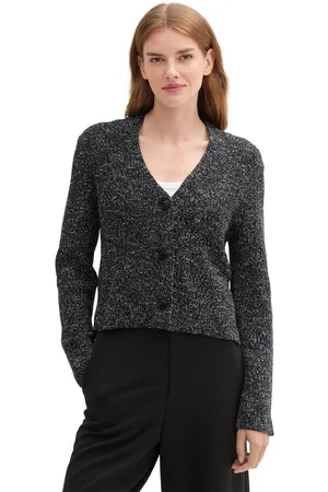 TOM TAILOR Cardigan in gemêleerde look